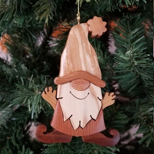 GNOME, ELF STANDING..Sven Christmas ornament. A miniature work of art, to trim their holiday tree. New for 2022 image 2