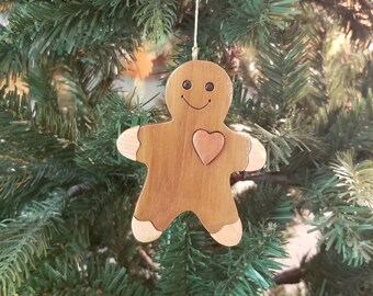 GINGERBREAD MAN ORNAMENT Carving. Warms the heart of your favorite someone.