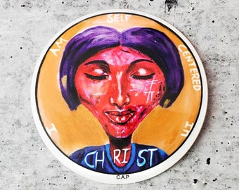 Christian Stickers Waterproof Jesus Stickers Vinyl Sticker For Water Bottle Positive Mental Health