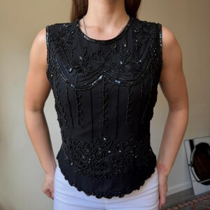 Deadstock Archive 90s Adrianna Papell Evening Silk Top image 4