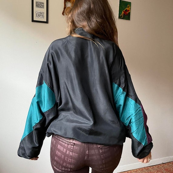 Vintage 80s Silk Shirt Company track jacket - image 4