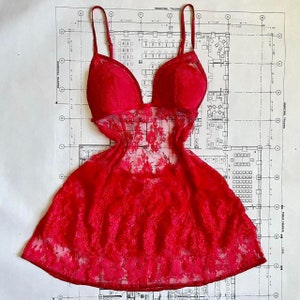 Y2K Victoria's Secret Red Babydoll
