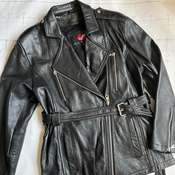 Vintage black motorcycle jacket - Gem Vintage black motorcycle jacket - Gem
