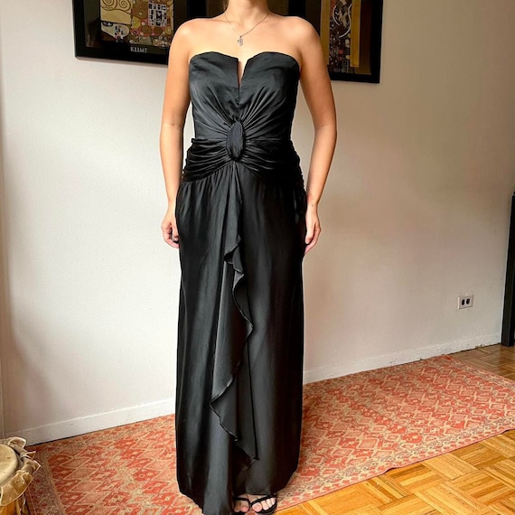slim fit dress slacks Ashley Lauren 11236 Size 2, 4, 12, 14 Black Sequin Prom Dress Pageant Gown 14 / Black