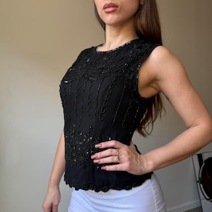 Deadstock Archive 90s Adrianna Papell Evening Silk Top image 1