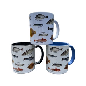 Meeresfisch Art Tasse - Einzigartiges Design