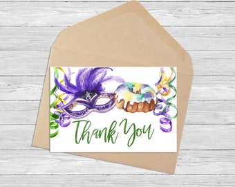 mardi gras thank you gift