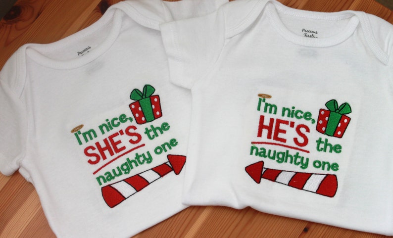 Twin Set of Embroidered Baby Onepiece Bodysuits or T-shirts - Etsy