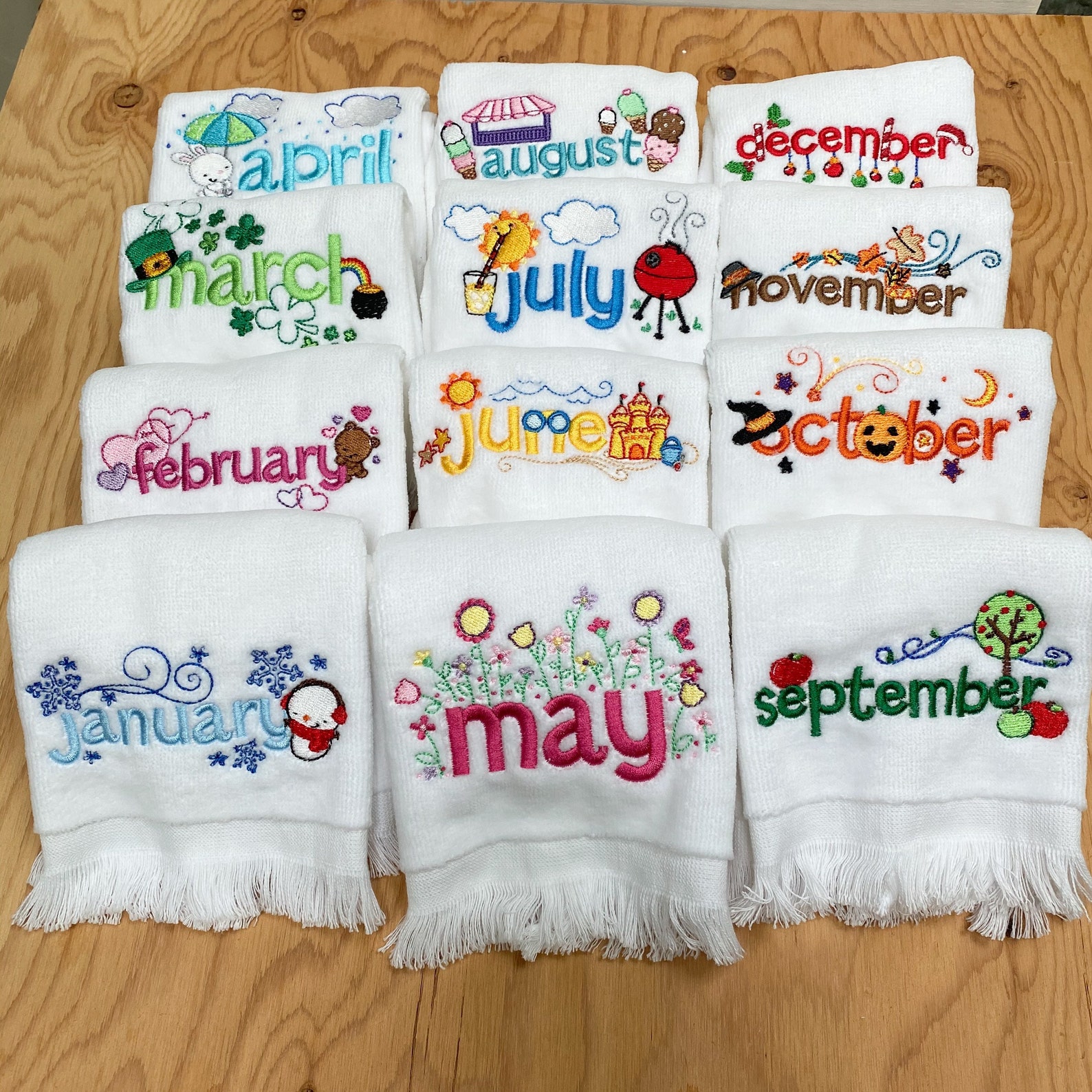 Kids Fingertip Towel Set Fingertip Towel Set Kids Towel Etsy