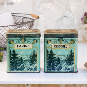 Vintage coffee canister tin - Etsy 日本