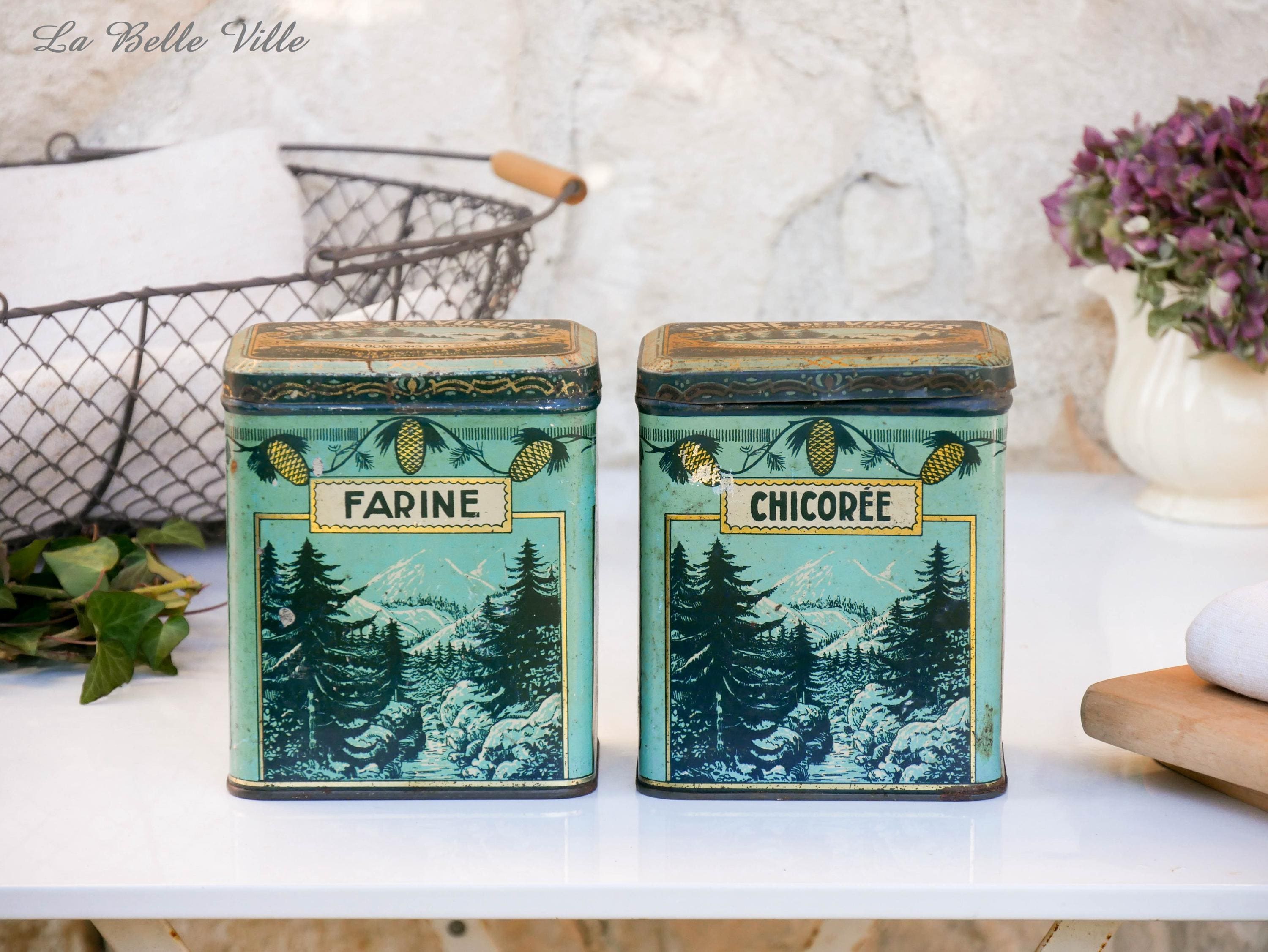 Vintage coffee canister tin - Etsy 日本