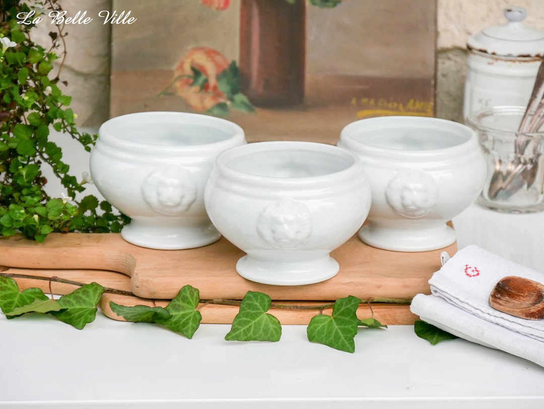 3-vintage-french-soup-bowls-with-lion-head-handles-set-of-3-classic