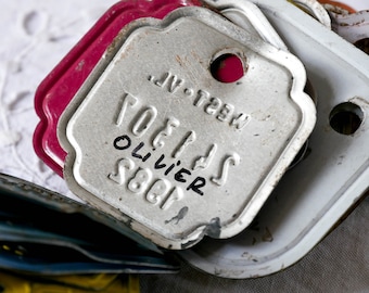 ヴィンテージ ベルギー バイク ナンバープレート - ヨーロッパ メタル