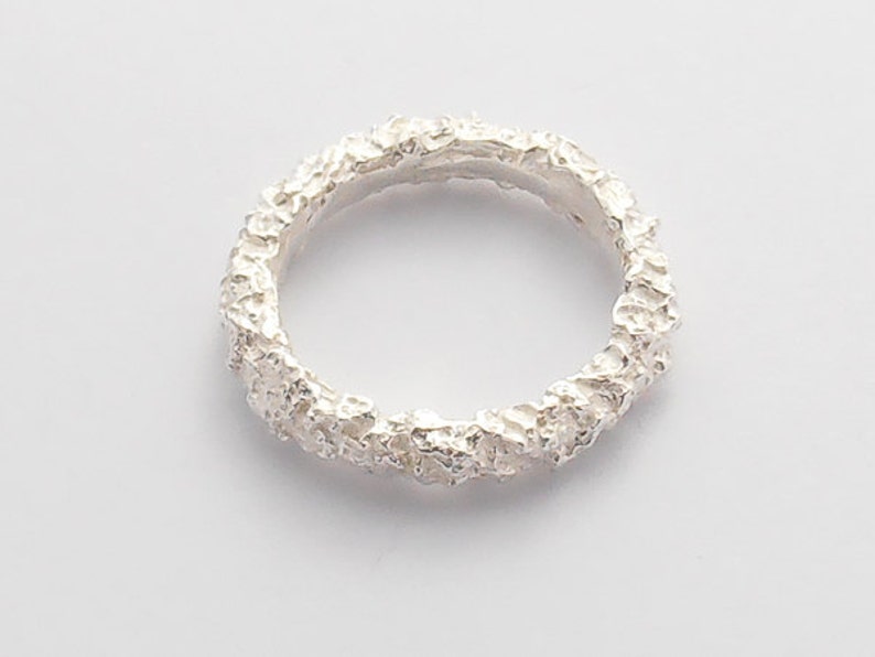 Pure Silver Matching Wedding Bands Unique Wedding Band Set Thin Wedding