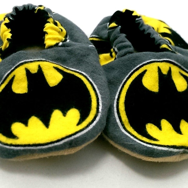 On Sale! Batman Baby Shoes DC Comic Superhero Baby Booties for Boys or Girls - Ready to Ship!