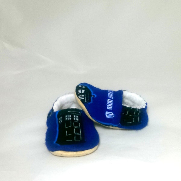 Doctor Who Baby Shoes Tardis Baby Booties for Boys or Girls