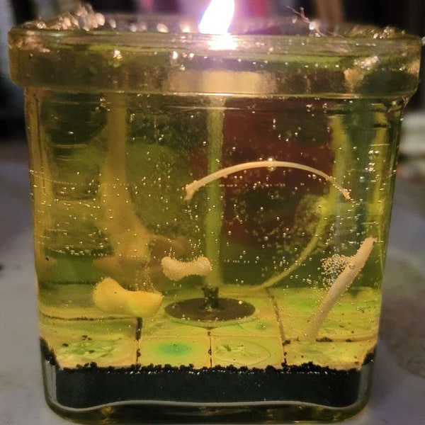 Gelatinous Cube Gel Candle