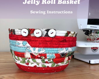 Jelly Roll Basket - Sewing Pattern