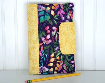 Quilted Notebook Cover with 5" x 8 1/4" Journal