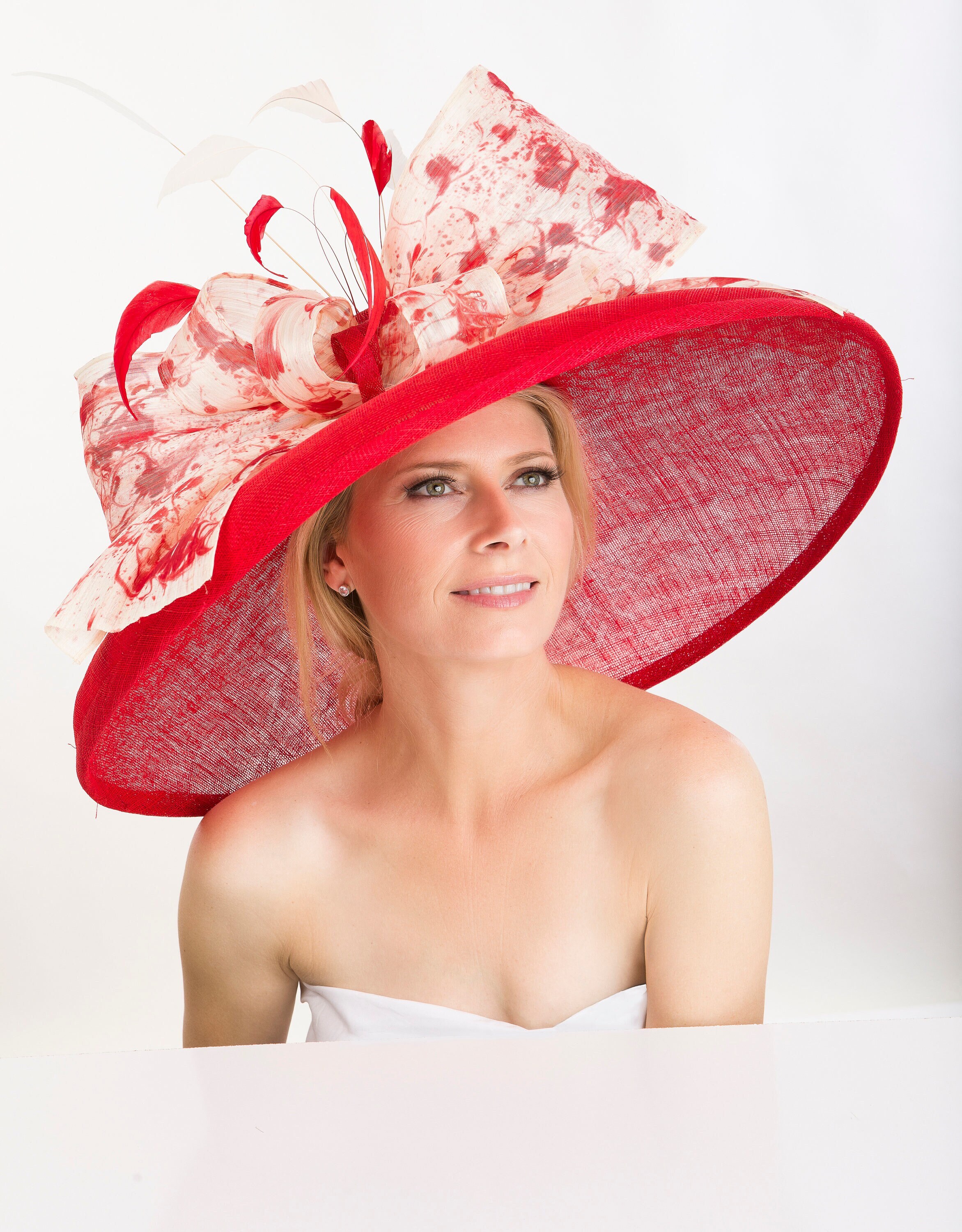 Kentucky Derby Hat. Red Hat 