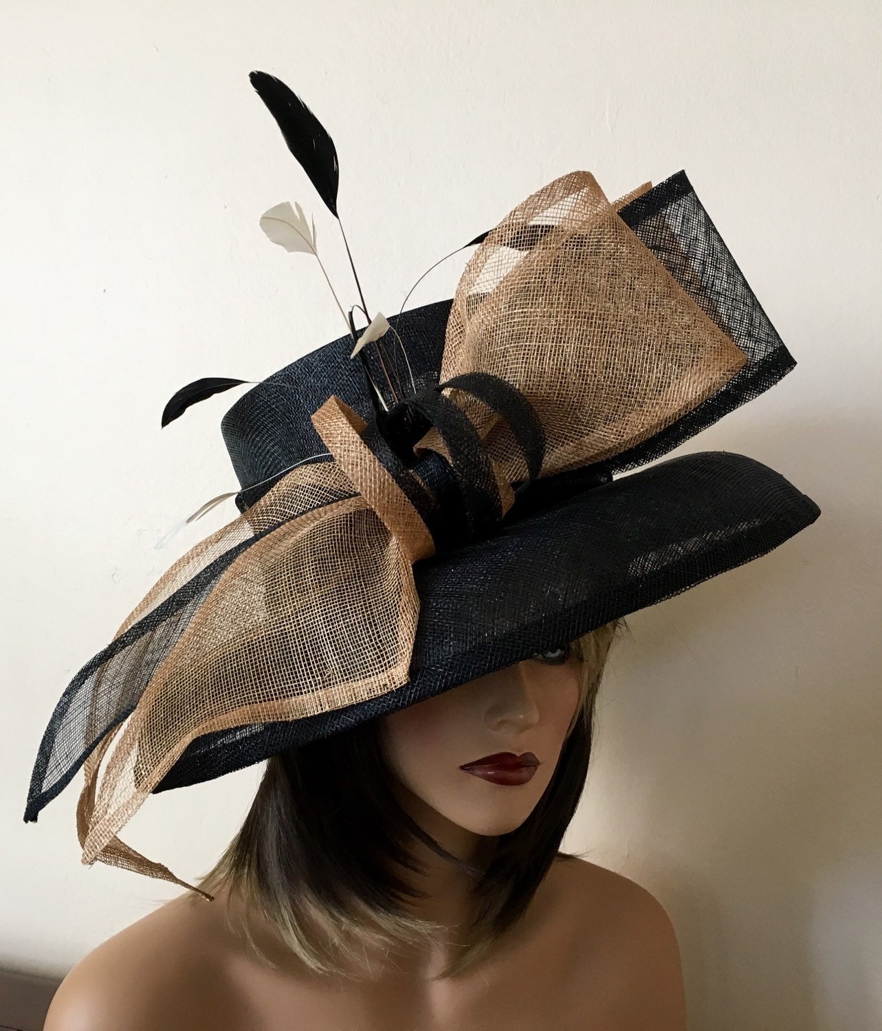 ? Midnight Elegance Black Fascinator | Kentucky Derby, Royal Ascot, Formal, Tea il_fullxfull.3440611256_rbgm.jpg main image 4