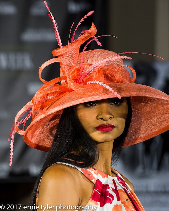 Couture Hat. Coral Hat. Kentucky Derby Hat. Derby Hat. Royal  display picture 1