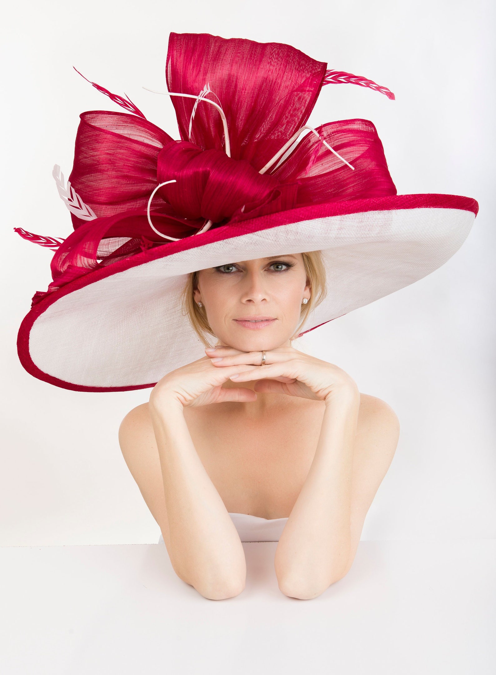 Derby Hat Kentucky Derby Hat. Derby Hat. Red Hat. off White Etsy