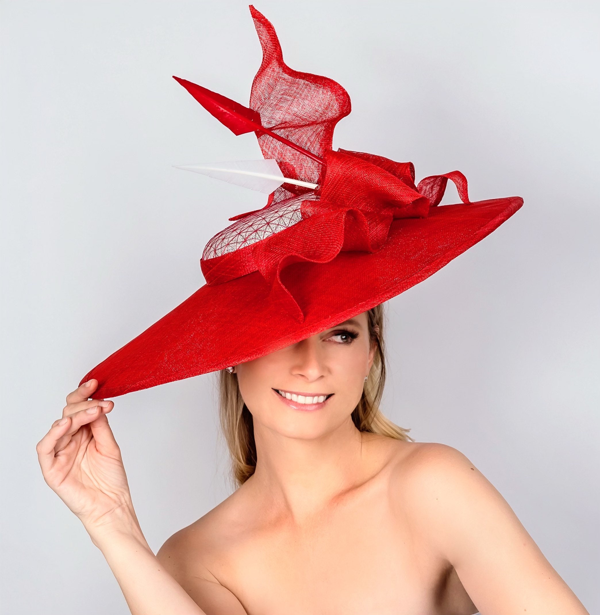 Kentucky Derby Fancy Red Red Hat