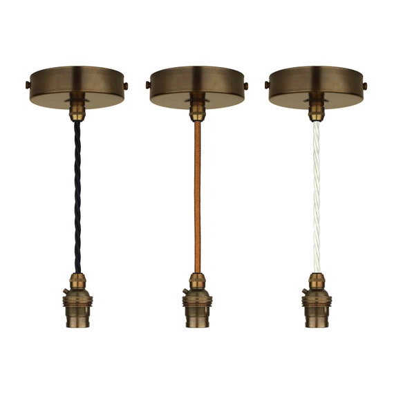 Vintage Pendant Lighting Antique Brass Ceiling Lights Brass Etsy