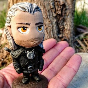 Tiny  Geralt of Rivia inspired from  &quot;The witcher &quot;