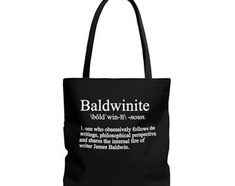 Baldwinite - James Baldwin Fan Definition Tote Bag Writer Black History | Harlem Renaissance Author and Essayist