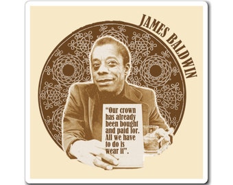 James Baldwin Spruch Magnet