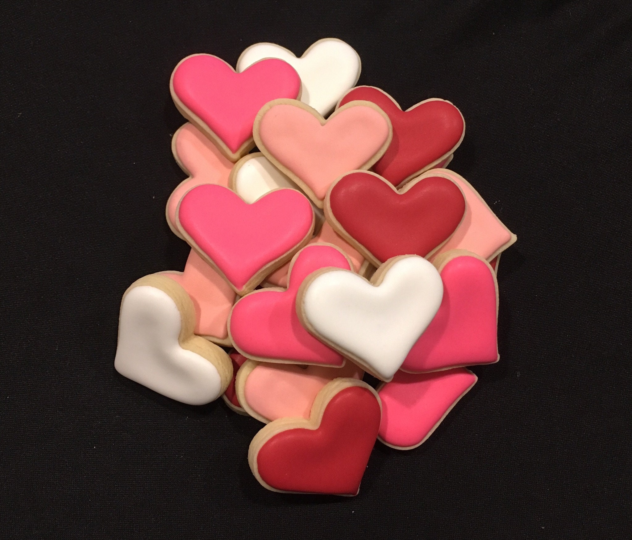 2 dozen Mini Heart Sugar Cookies Etsy