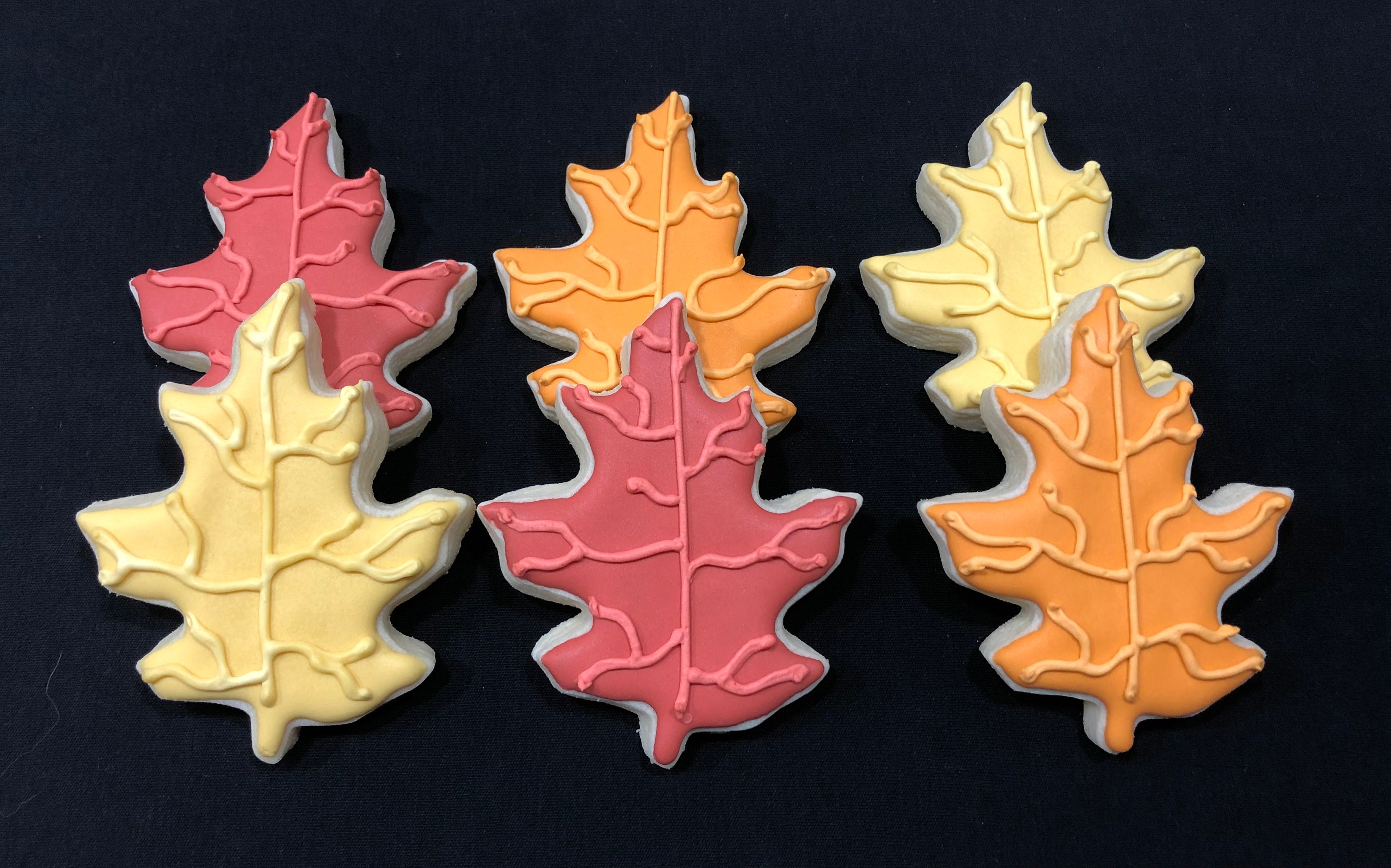 Fall Oak Leaf Sugar Cookies please read all item details Etsy