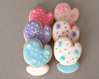 2 dozen Mini Mitten Sugar Cookies