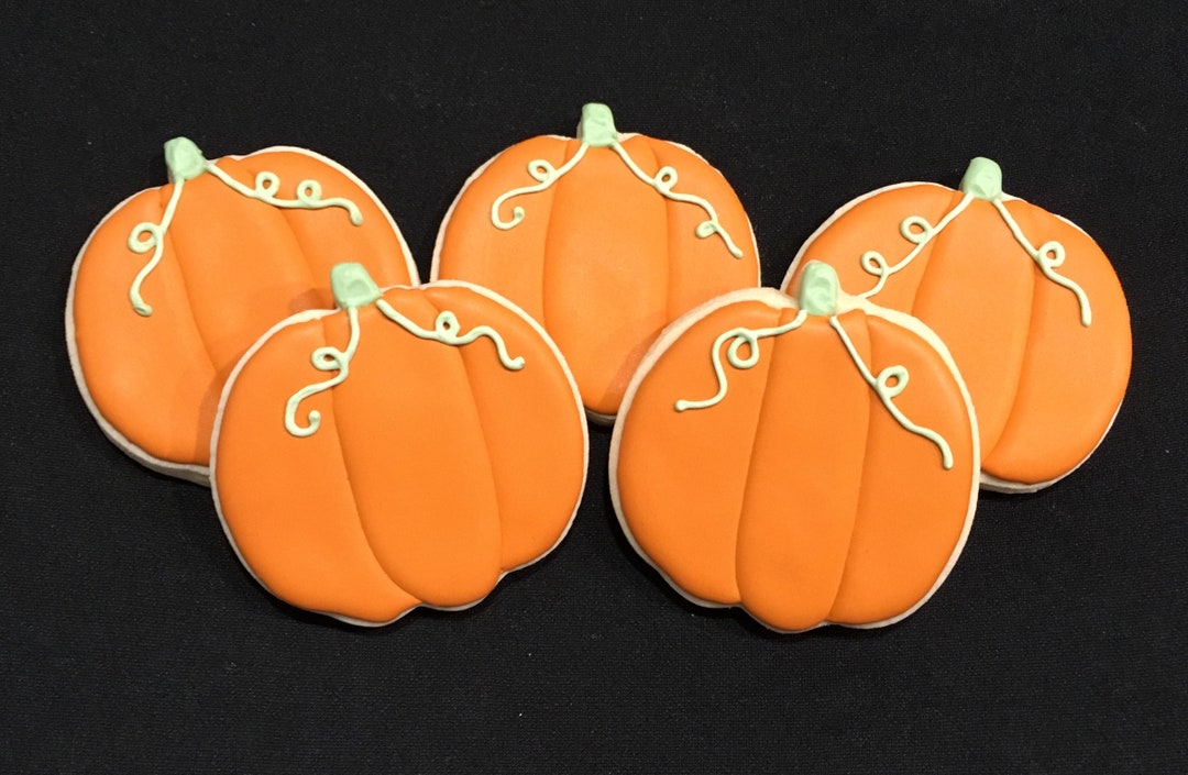 Fall Pumpkin Sugar Cookies Item SHIPS in 710 Business Days Etsy