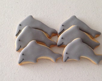 2 dozen Mini Dolphin Sugar Cookies