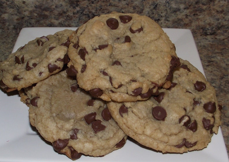 Chocolate Chip Cookies 1 Dozen Gourmet Cookies Etsy