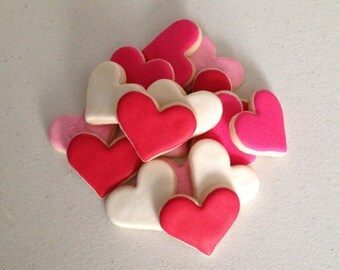 2 dozen Mini Heart Sugar Cookies