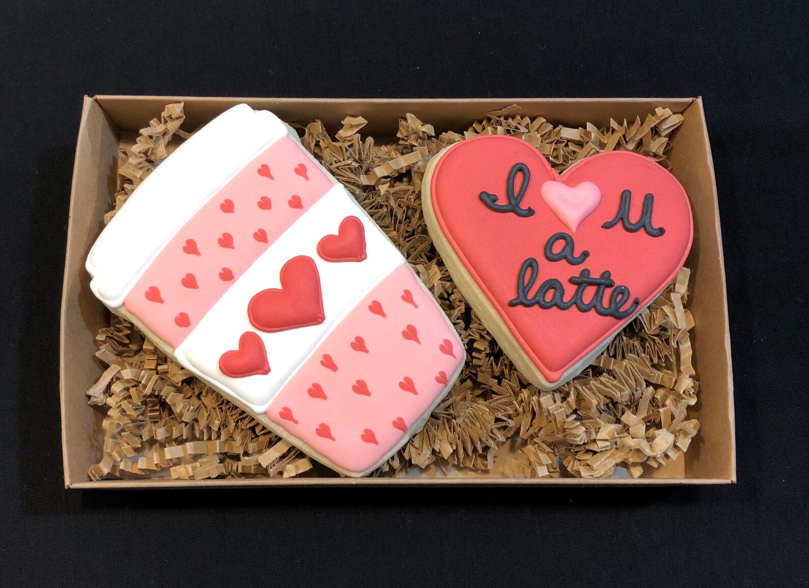 Valentines Cookie Gift Set 2 cookies Etsy