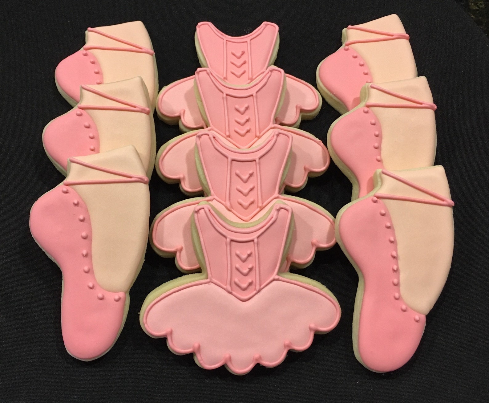 ballet slipper / tutu sugar cookies