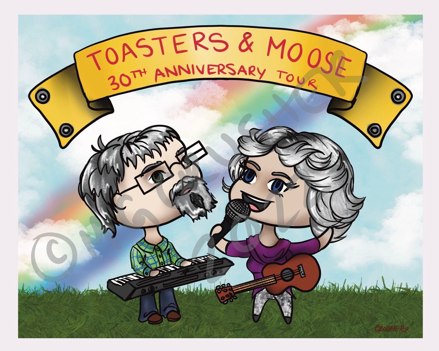 Chickens in the Shadows Toaster & Moose Tik Tok Chrome Beach Honey