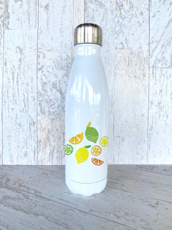 Lemons & Limes 17 oz Stainless Steel Bottle / Reusable bottle Etsy