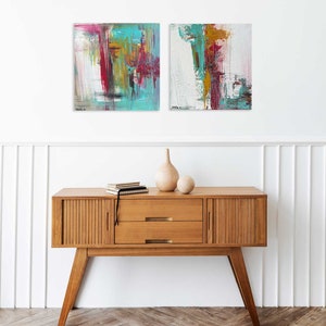CONNECTING LINE- Acrylic Painting-Canvas Wall art- Original Hand Made-Abstract Painting - Modern Art