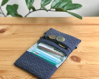 眼帯に住みたいページ Minimalist Wallet / Pocket Wallet/ Card Holder/ Japanese
