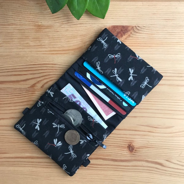 Mini portemonnee/zak portemonnee/kaarthouder/Japanse stof/unisex portemonnee/heren portemonnee/minimalistische portemonnee/kleine portemonnee