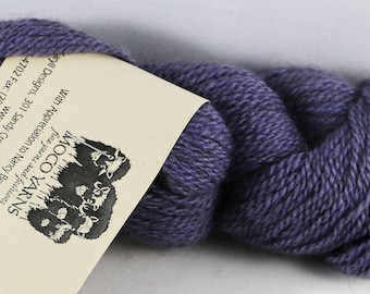 45/45/10 Qiviut-Merino-Silk Lavender Fingering weight, 220yds/oz, 1 ounce skein