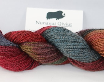 NQ 100% Qiviut, Lace, 1oz, 190yds, Bitterroot Rainbow