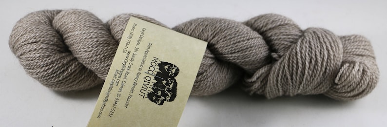 45/45/10 Qiviut-Merino-Seta, peso diteggiatura naturale, 220yds/oz, matassa da 1 oncia immagine 1