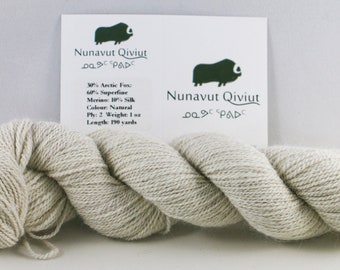 NQ 30-60-10 Arctic Fox-Merino-Silk Lace 1oz / 190yds